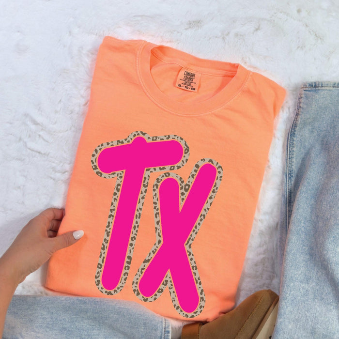 Screen Print Neon Texas