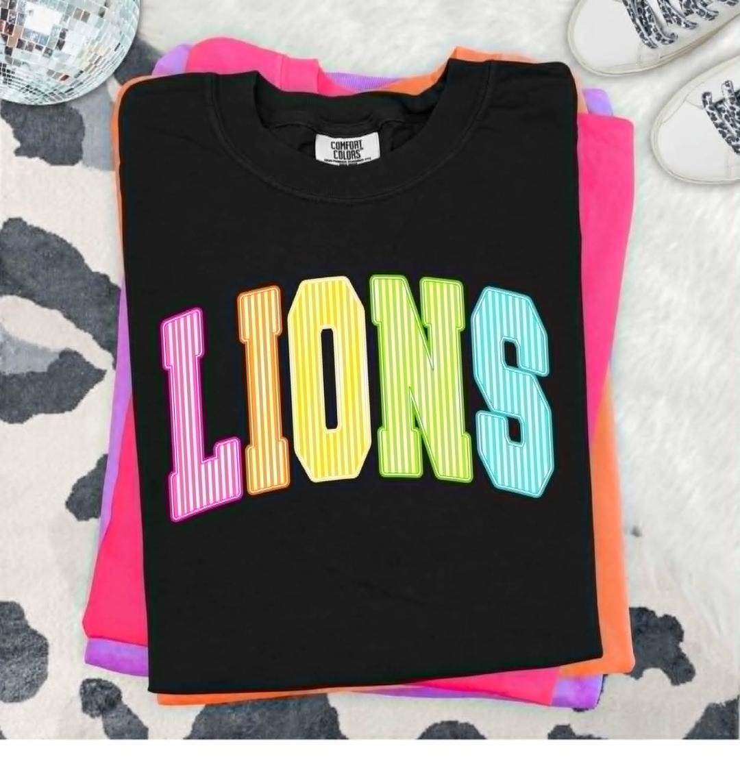 Lions striped